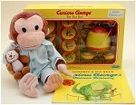 Curious George Pajamas Teaset Dinasaur Book